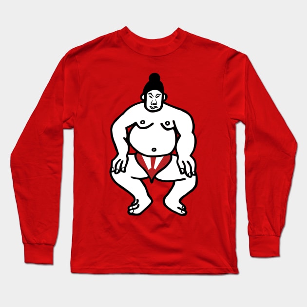 Sumo Wrestler Long Sleeve T-Shirt by Predator